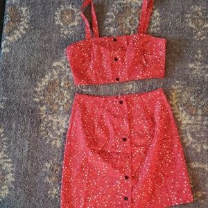 2 piece skirt set